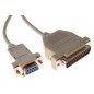 Cable at/modem DB9F/25M 1.80M