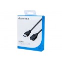 DACOMEX Rallonge USB 3.1 Gen1 Type-A - Type-A noire - 1,8 m