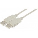 Cordon USB 2.0 a / a gris - 0,5 m