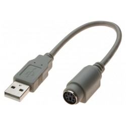 ADAPTATEUR USB 2.0 A M / MDIN6 F GRIS 0,2 M