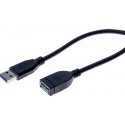 Rallonge éco USB  3.0 type A / A noire - 2,0 m