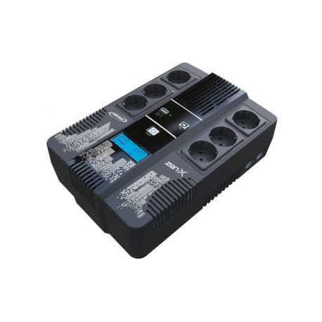 Onduleur Infosec Hero Touch LCD 800 VA - Alimentation Sans Coupure Pour PC Et écrans, 4 Prises IEC, 480W