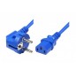 Cordon d alimentation PC CEE7 / C13 bleu - 1,8 m