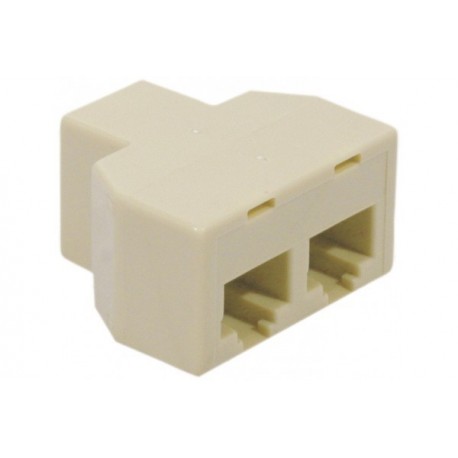 Coupleur en T pour téléphonie F/F/F RJ45