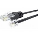 Cordon de raccordement téléphonique RJ11/ RJ45 - 2 m