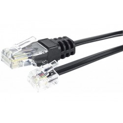 Cordon de raccordement téléphonique RJ11/ RJ45 - 5 m