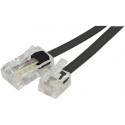 Cordon téléphonique RJ11 vers RJ45 Noir - 3.00M