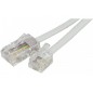 Cordon téléphonique RJ11 vers RJ45 Blanc - 3.00M