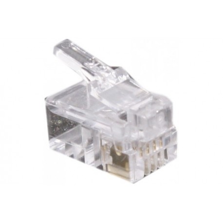 Connecteurs RJ9 non blindés (4P4C) pour téléphonie - lot de 10 pcs