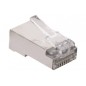 Connecteurs RJ45 blindés (8P8C) pour téléphonie -  lot de 10 pcs