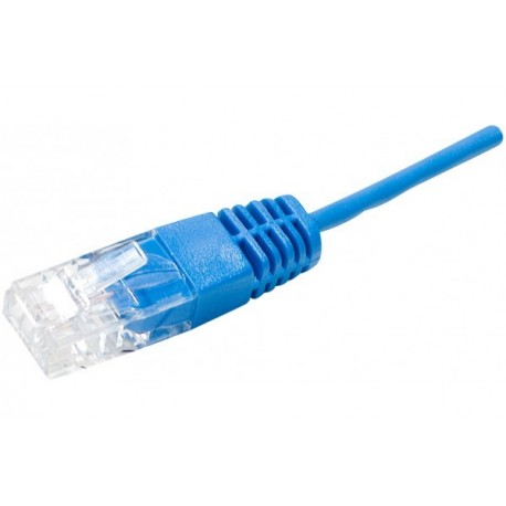 Cordon UTP 1P bleu RJ45/RJ45 Téléphone 100 ohms - 1M