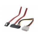 Câble SATA 2 en 1 avec alimentation Molex - 50cm