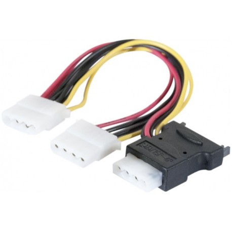 Doubleur d alimentation SATA vers 3 Molex - 30 cm