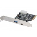 Carte contrôleur USB 3.1 Gen.2 PCI-Express 1 port A + 1 Type-C