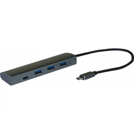 Hub 3 ports USB 3.0 type c avec distribution de courant en mode Pass-Thru