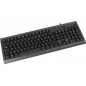 DACOMEX Clavier K460u avec hub USB noir