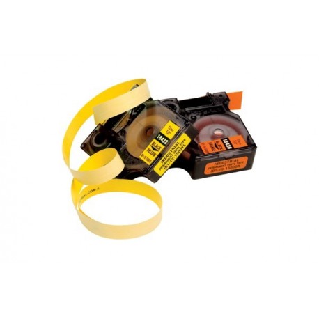 DYMO 18433 Ruban vinyle pour RhinoPro - Noir sur Jaune 19 mm