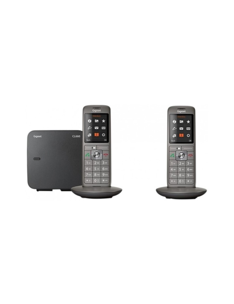 Téléphone Fixe Gigaset CL660HX - Combiné Supplémentaire - Écran Couleur 2,4'' - Fabriqué En Allemagne - Gris Anthracite