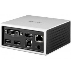 Station d accueil USB 3.0 double écran HDMI 4K + DVI + LAN + Hub 4 ports