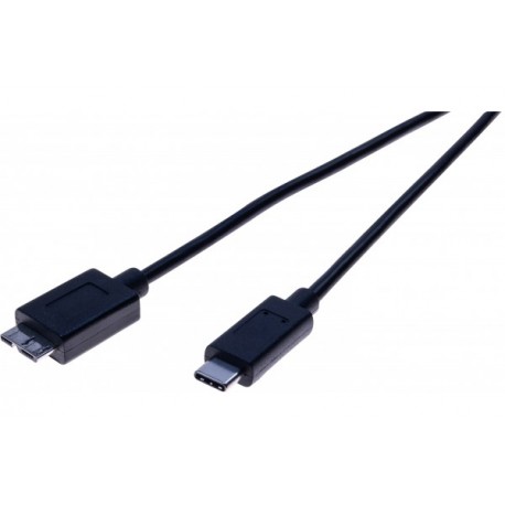 Cordon usb 3.1 Gen1 micro b / c noir 1,8 m