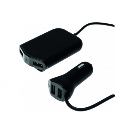 CHARGEUR ALLUME-CIGARE 4 PORTS USB 2+2