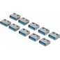 Lot de 10 bouchon-cadenas USB type A Codage bleu