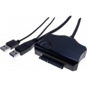 Adaptateur USB 3.0 disque SATA 3,5"-2,5" AUTO-ALIMENTÉ PAR USB