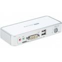 Kvm 2 ports DVI/USB 2.0 + Audio + Cables