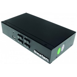 DEXLAN KVM switch 4 ports HDMI 4K / USB / Audio + câbles