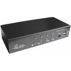 Switch KVM DVI/USB/Audio livré avec cables 1,5m - 4 ports