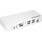 Switch kvm compact displayport/usb/audio 2 ports + câbles