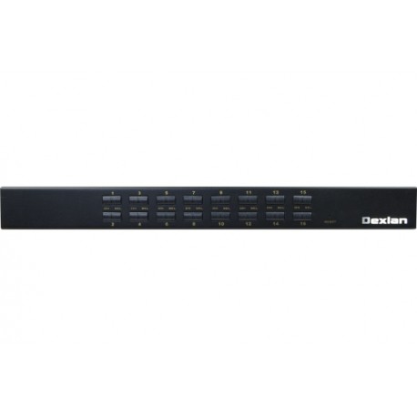 DEXLAN KVM 16 PORTS VGA/USB AVEC 16 MODULES CAT5 60m max