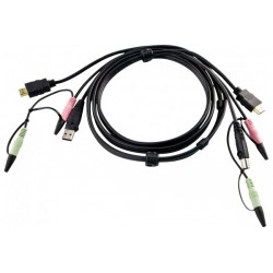 ATEN 2L-7D02UH Cable combiné pour KVM HDMI USB Audio - 1,8m
