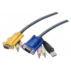 Cable E7 kvm ATEN 2L-53xxU VGA-USB-Audio - 1,80M