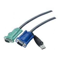 Aten 2L-5202U câble Pieuvre KVM VGA/USB - 1,80M
