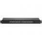 Panneau 19" 1U 16 ports CAT6 stp