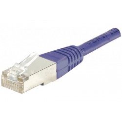 Cordon RJ45 catégorie 6 F/UTP violet - 0,5 m