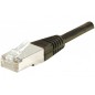 Cordon RJ45 catégorie 6 F/UTP noir - 15 m