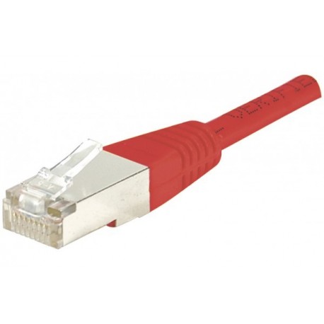 Cordon RJ45 catégorie 6 F/UTP rouge - 7 m