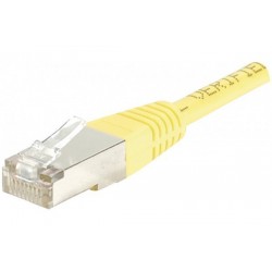 Cordon RJ45 catégorie 6 F/UTP jaune - 10 m