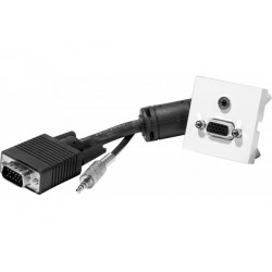 Plastron adaptateur vga + jack 3,5 - 15 m