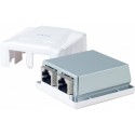 DEXLAN Boitier mural Cat6 contact CAD - 2 ports RJ45 blindés