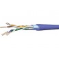 Draka cable monobrin f/ftp CAT6A LS0H bleu - 500M