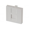 DEXLAN Plastron 45X45 droit pour 1 port RJ45