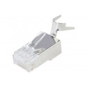 Connecteur 8P8C RJ45 CAT6A stp pour monobrin lot de 5