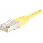 Cordon RJ45 catégorie 6 F/UTP jaune - 0,5 m