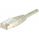 Cordon RJ45 catégorie 6 F/UTP gris - 1 m