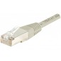 Cordon RJ45 catégorie 6 F/UTP gris - 5 m