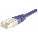 Cordon RJ45 catégorie 5e F/UTP violet - 1 m