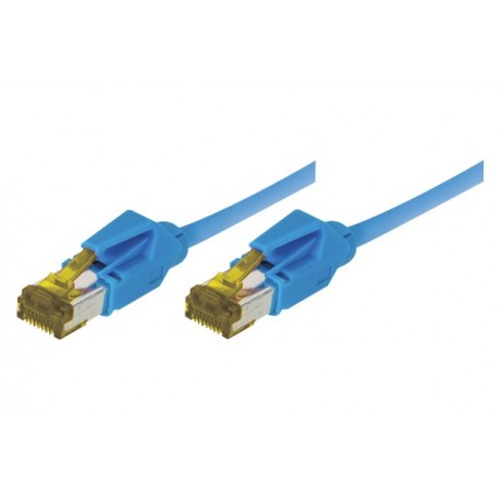 Cordon RJ45 sur câble catégorie 7 S/FTP LSOH snagless bleu - 0,5 m